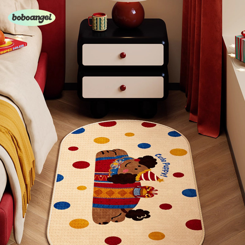 小狗麦琪防滑床边毯卡通地毯卧室床边毯可爱毛绒脚垫女孩房间地垫,居家布艺,床边毯,淘宝优惠券,粉丝福利购,淘宝优惠卷