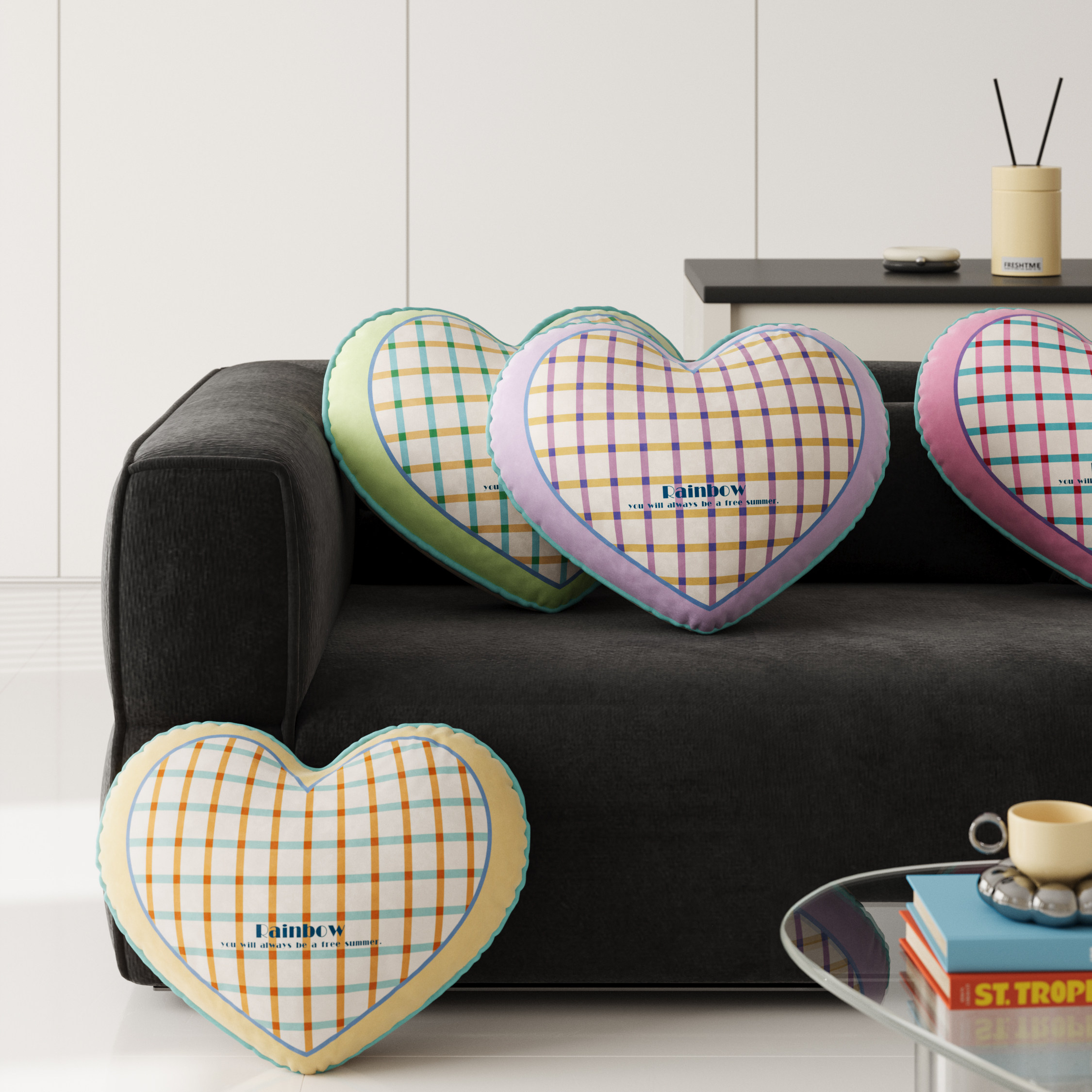 甜格气泡爱心抱枕女生少女家用客厅沙发装饰轻奢高级感含芯可拆洗,居家布艺,靠垫/抱枕,淘宝优惠券,粉丝福利购,淘宝优惠卷