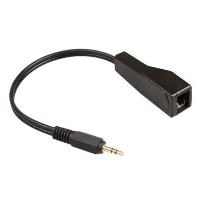 RJ45母转3.5公RJ45母转2莲花公带扩展器加网线延长线305米音频线