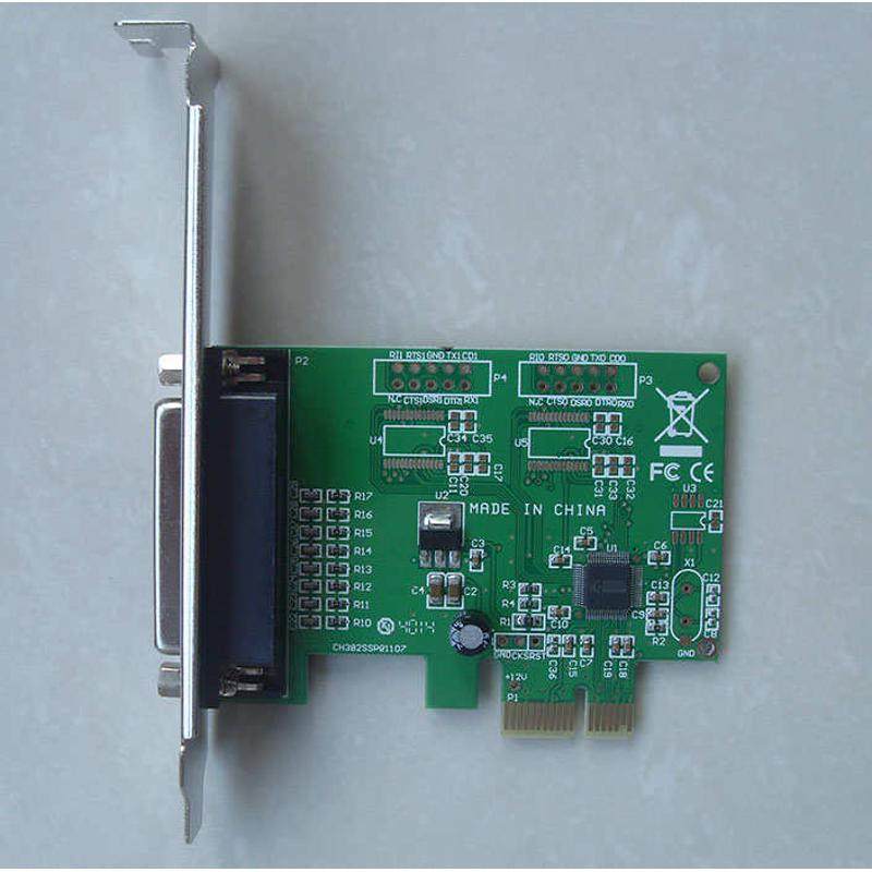 PCI-E并口卡pcie转lpt25孔针式老式打印机扩展卡雕刻机线切割转接