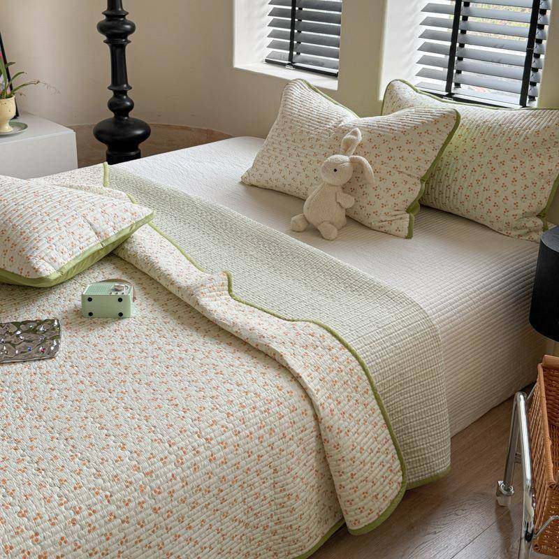 四季双面全棉砂洗床盖三件套夹棉榻榻米床垫防滑正反两用纯棉床单,3C数码配件,其它配件,淘宝优惠券,粉丝福利购,淘宝优惠卷