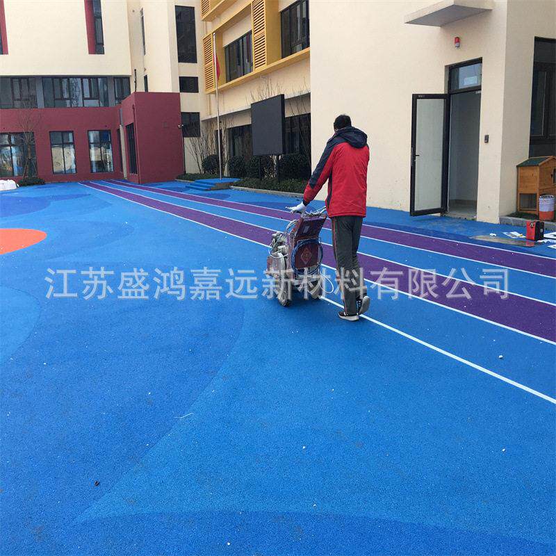 EPDM塑胶跑道健身步道篮球场草地铺设及设备