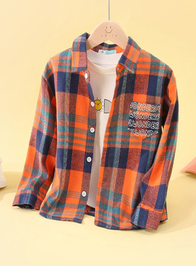 印花格子衬衫SP523302