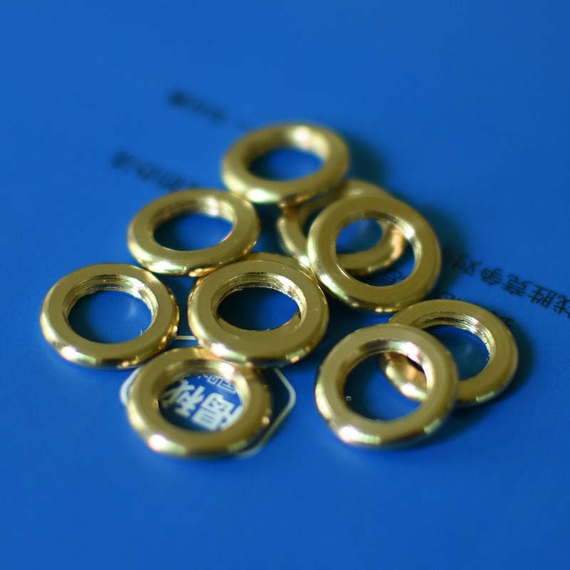 台灯M10公制细牙黄铜算珠圆形螺母紧固介子灯具装饰拧管螺丝铜帽