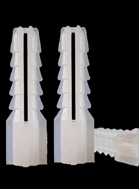 速发方型塑料膨膨管白色鱼鳞胀胀M6窗帘胶塞新形方料塑料胶胀管M8