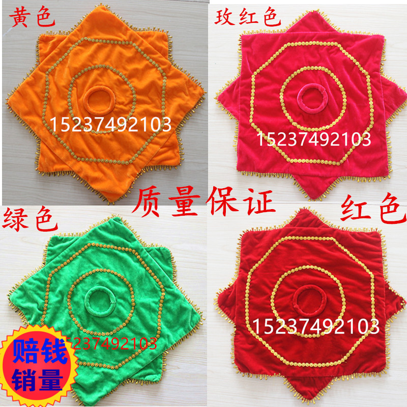 速发专业二人转秧歌广场舞舞蹈手厚花手帕八角巾大号加绢带圈