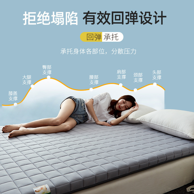 乳胶床垫软垫家用学生宿舍单人床褥子海绵K垫垫被租房专用地铺垫