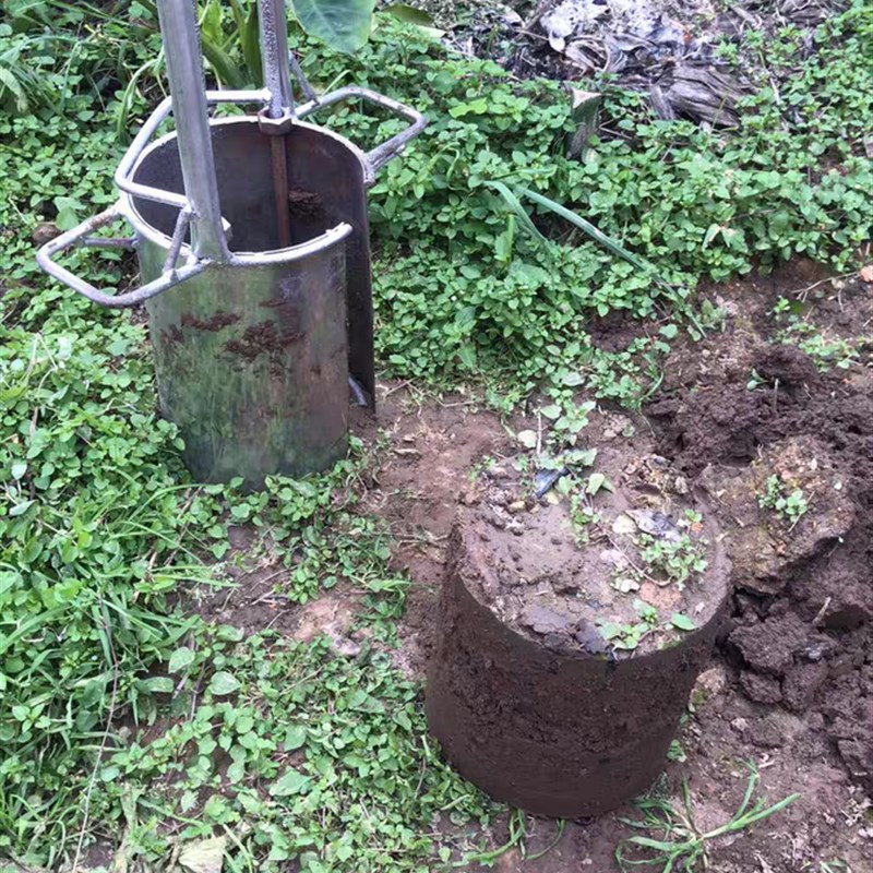 不锈钢移苗d器双杆大脚蹬果树移栽加厚多功能大口径起打孔