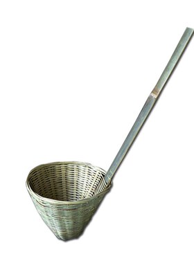 湘西大号竹编火锅拌面 面麻辣烫漏勺晾晒盘竹编漏勺厨房Y家用沥水