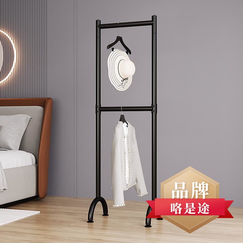 承重上下双层衣架门m厅次净挂衣架移动隔夜卧室收纳窄小落地衣帽