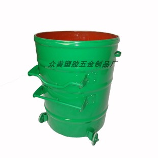 铁垃圾桶户外大号环保收集桶市政小区环卫挂M车专用圆铁通金属热
