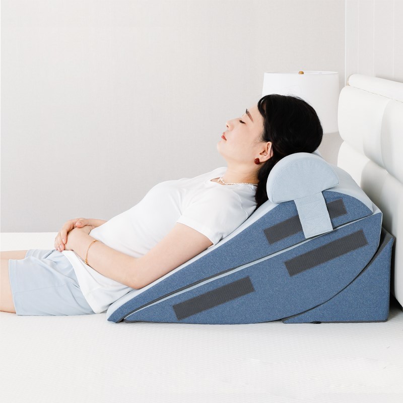 胃食管老人护理靠背斜躺反u流体位垫胆汁斜坡三角枕床垫防反酸枕