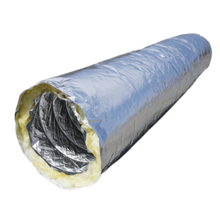 中央空调保温通风管道夹筋铝箔岩C棉软管送风机盘管玻纤布厚暖风