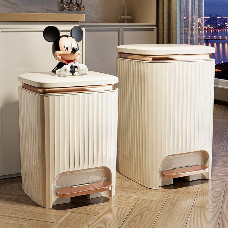 轻奢风脚踏垃圾桶大容量家用厨房客厅I卧室卫生间带盖防水垃圾桶,家庭/个人清洁工具,垃圾桶,淘宝优惠券,粉丝福利购,淘宝优惠卷