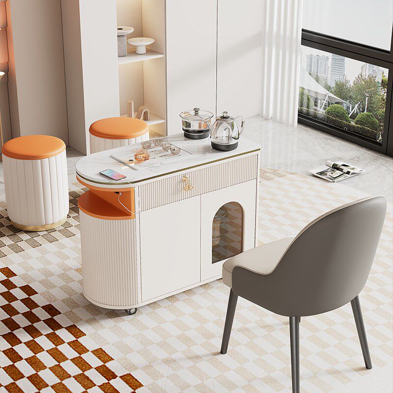 奶油风可移动茶台小型家r用轻奢烤漆茶桌烧水壶一体沙发边茶几阳,住宅家具,家用茶台/茶桌,淘宝优惠券,粉丝福利购,淘宝优惠卷