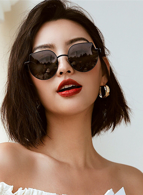 速发多边形黑色防4款镜蹦迪复古202护新墨时尚太