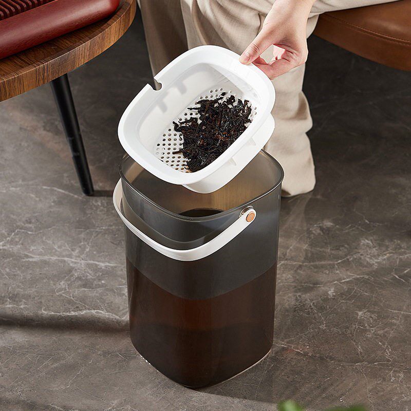 速发茶水桶过滤茶桶排水茶渣桶家用茶具配件废水桶茶台垃圾桶干湿