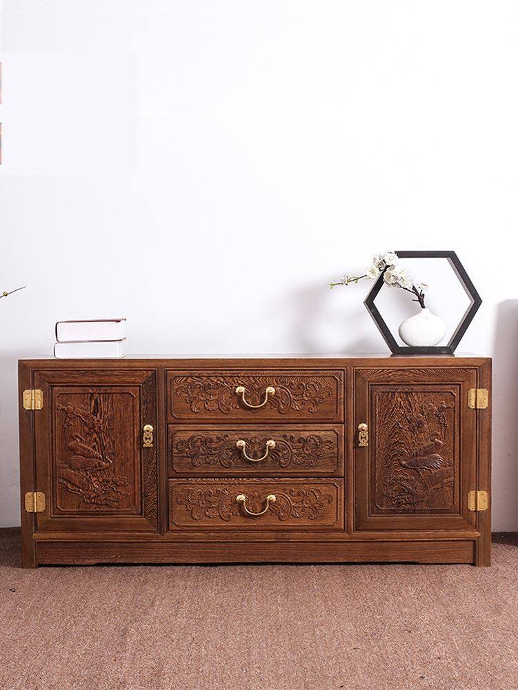 速发红木家俱鸡厅木电款柜高视客翅中式实木储物收纳柜地柜影视柜,住宅家具,电视柜,淘宝优惠券,粉丝福利购,淘宝优惠卷