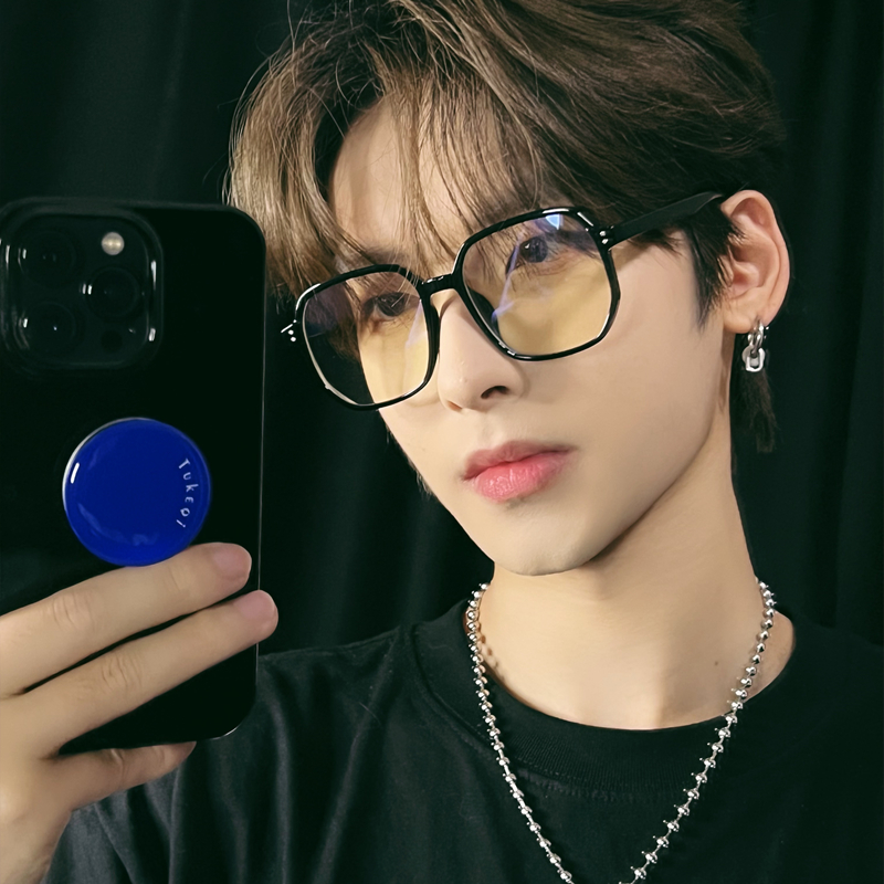 速发黑框防男光蓝平光镜方形痞帅变数可配度色近视框潮