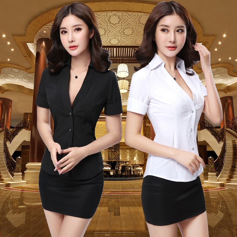 速发2024新款酒店工作服短足浴性感足疗沐足按摩桑拿技师服套装