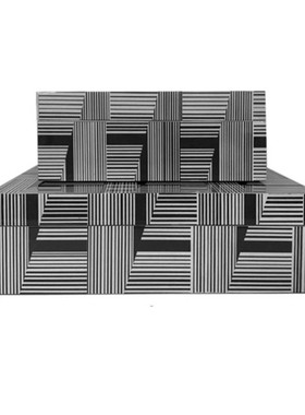 速发轻奢室中盒首饰盒摆件卧收样板房高档新纳式软装饰样板房间摆