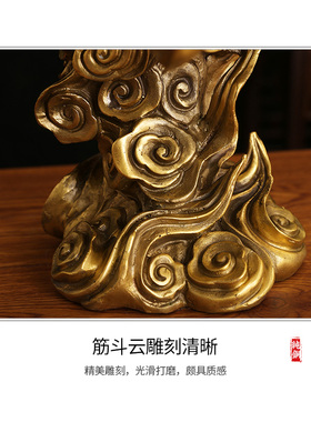 纯铜齐天大圣孙悟空摆件斗战胜佛美猴王铜猴子摆件客厅工艺装饰品