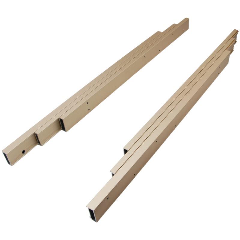 厨房平推岛台餐桌飘窗可移动桌面导轨五金配件滑轨抽拉桌台面轨道