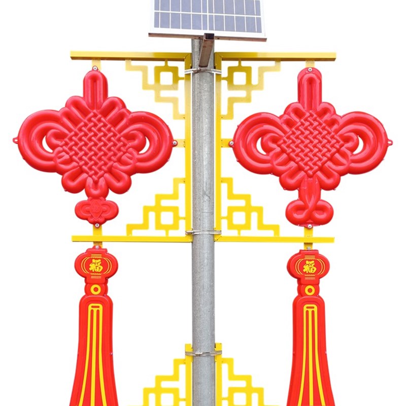 中国结灯笼路灯带灯发光工程电杆市电led广告牌路灯杆户外大型LED