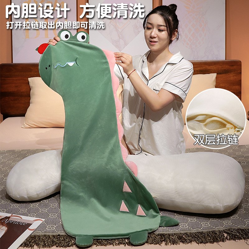可爱抱枕女生睡觉专用床上长条夹腿侧F睡枕头孕妇男生款床头大靠