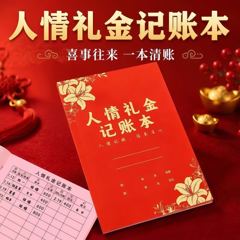 人情礼金记账本往来随礼登记本子