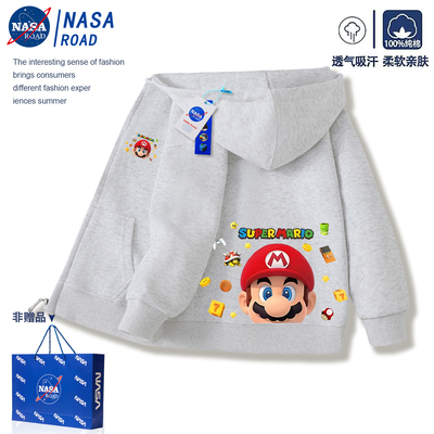 NASA马里奥男童秋冬外套2025新款