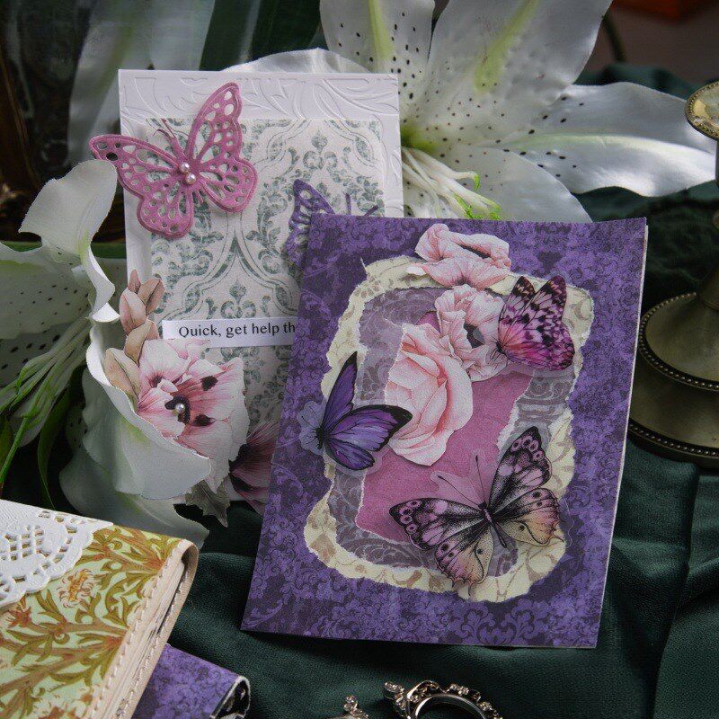 速发美好的一天复感巴洛克灵古大尺寸巴张克拼贴素材纸24洛6款