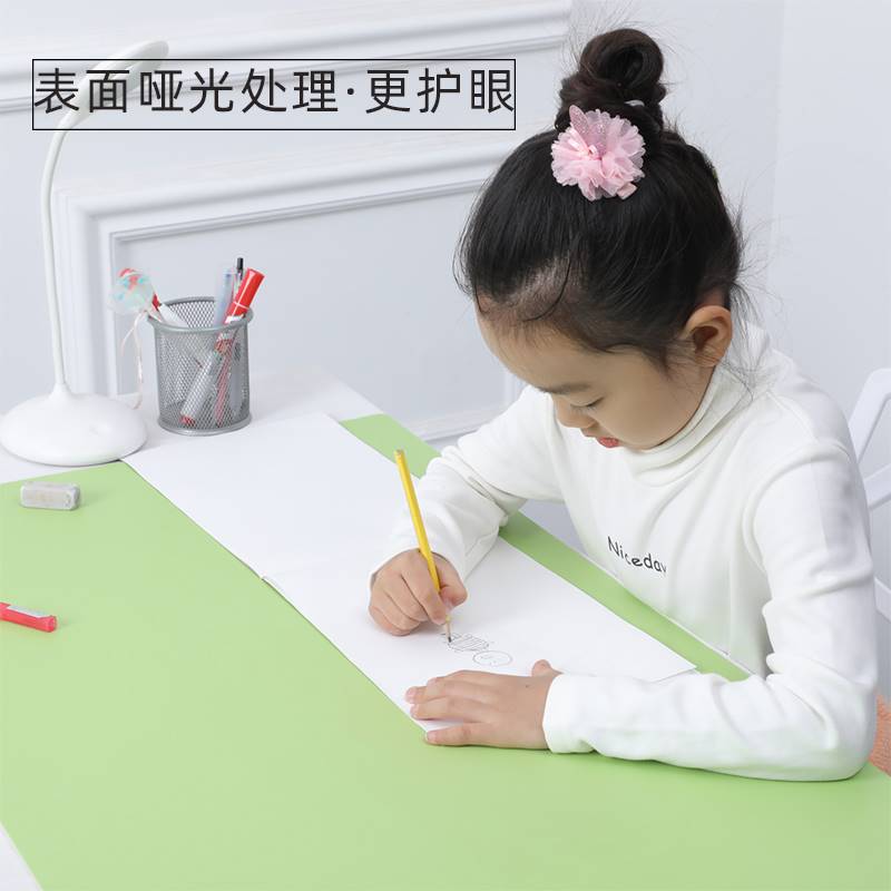 现货速发儿童写作业桌垫浅绿色办公桌工位桌面保护垫办公桌电脑垫