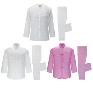 系带扣低纯全套内衣老衣冲喜死人殡葬用 领棉 速发男寿人 衬衣衬裤