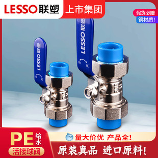 速发PE双活接球阀25管分20四4分家用2pe热熔球阀水开六水关阀