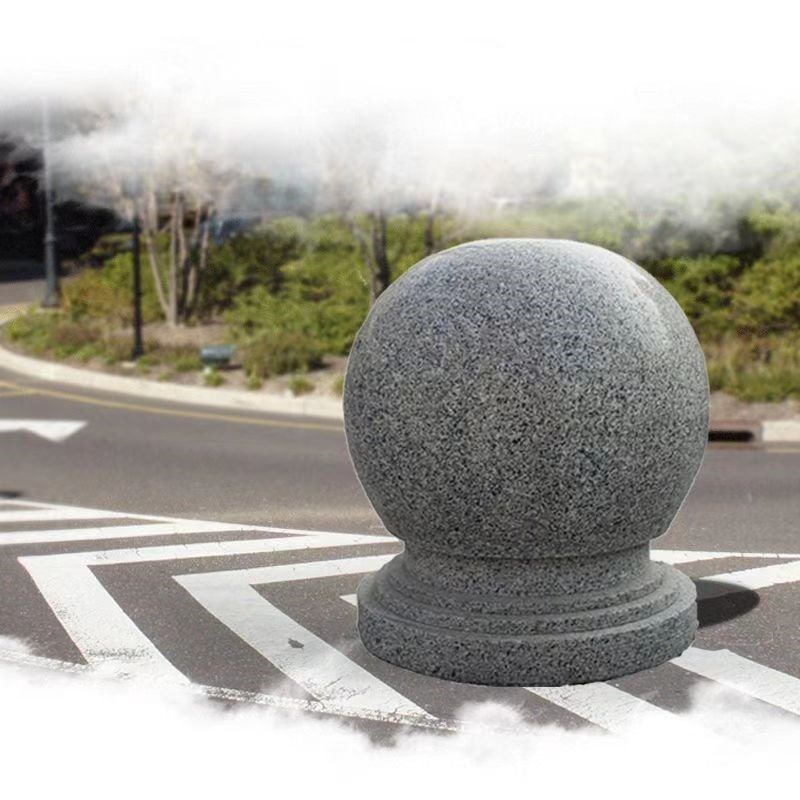 速发路护盾石球圆球路障挡车石墩子学校广场花岗岩大理石拦路石球
