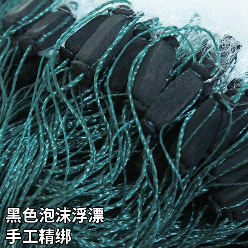 速发三层沉网粘网丝网捕加重流水网鱼尾坠挂子丝网内网加密