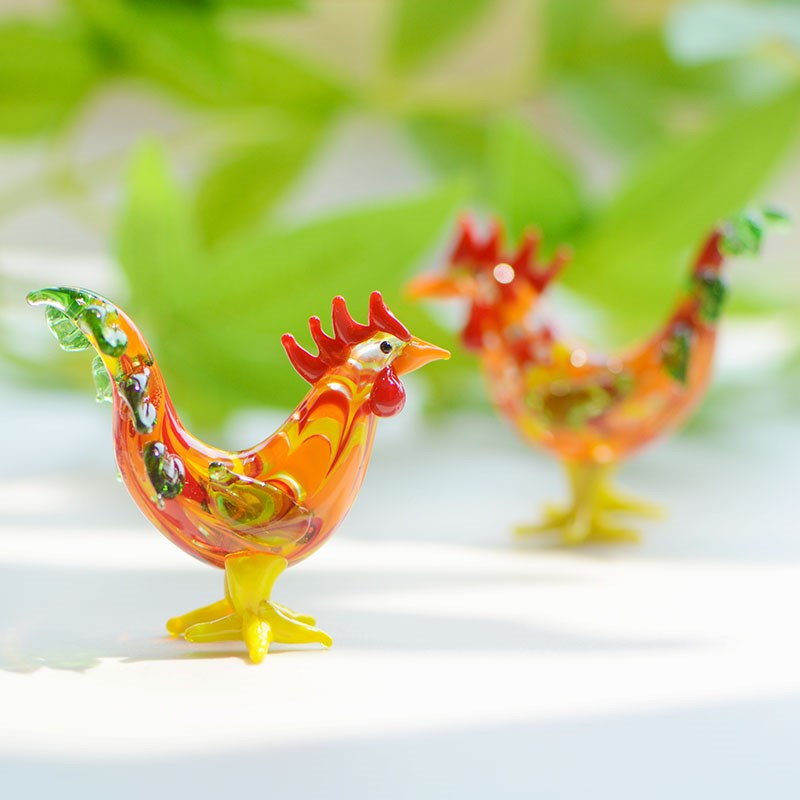 速发琉璃工艺手作纯手工玻璃工艺品摆件玻璃小饰品动物十二生肖花