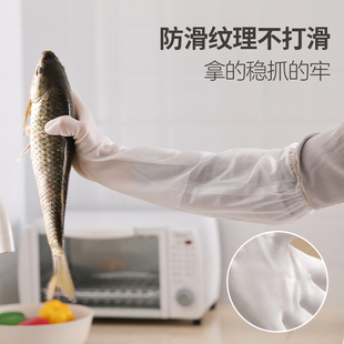 厨房耐用型刷洗衣衣服皮家用加厚家 速发洗碗手套防水橡胶加绒冬季