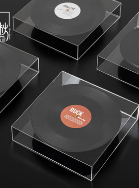 速发创意复饰亚克力黑胶唱片道具书房书架酒柜壁龛高级感品装古软