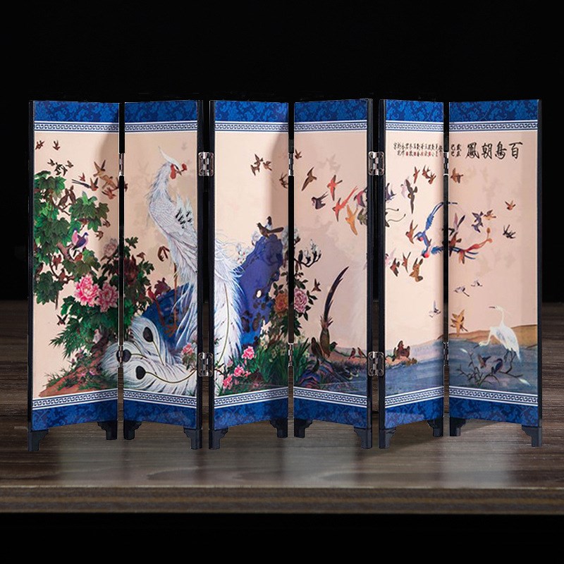 现货速发可批仿古屏风金陵十二钗风特色漆画工艺品摆件出国送老外