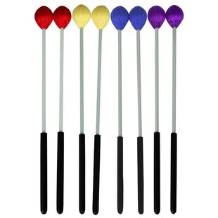 速发打击配件习打缠毛线枫木杆马林巴锤木琴练彩琴槌色琴演奏鼓棒