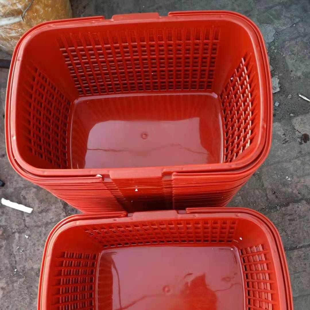 速发盖水果长方形篮子筐杨梅框带蓝鸡蛋李子采摘枇杷篮塑料盆草莓