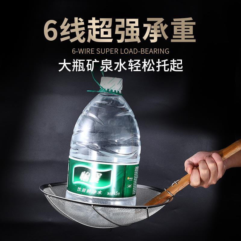 现货速发不锈钢漏勺过滤网大号商用密漏网筛家用厨房捞面捞勺手工