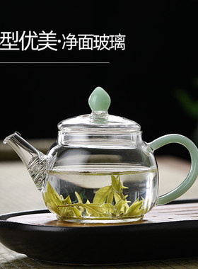 家用特小玻璃茶壶小型迷r一人煮茶壶小号耐热泡茶单壶女士个人茶