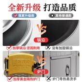 新型可移动e不锈钢农村柴火灶双灶台家用烧木柴大锅台双锅土灶台