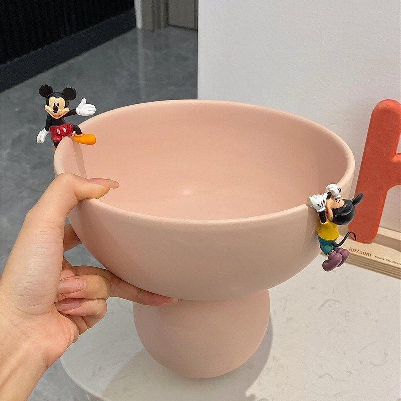 随沐奶油风托盘轻奢粉色果盘客厅C茶几摆放盘桌面摆件高级感装饰,家居饰品,桌面摆件,淘宝优惠券,粉丝福利购,淘宝优惠卷