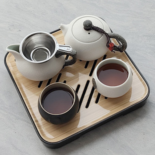 便携l包一壶二杯单人户外家用泡茶壶茶杯小套客房茶 旅行茶具套装