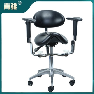 显微镜椅马鞍h椅显微镜椅子升降扶手医师椅靠背可调医生椅骑马椅