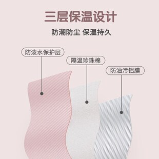 饭盒手提袋子高颜值便当保温包小学生带饭饭兜装铝膜加.厚防水防